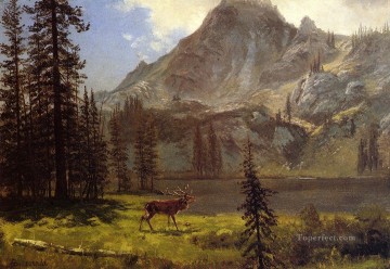 Albert Bierstadt Painting - Call of the Wild Albert Bierstadt